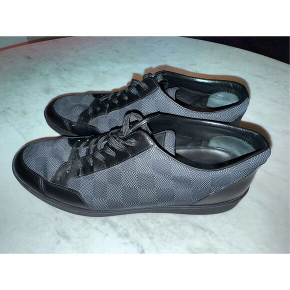 Louis Vuitton damier graphite sneakers offshore size 8 - Picture 1 of 15